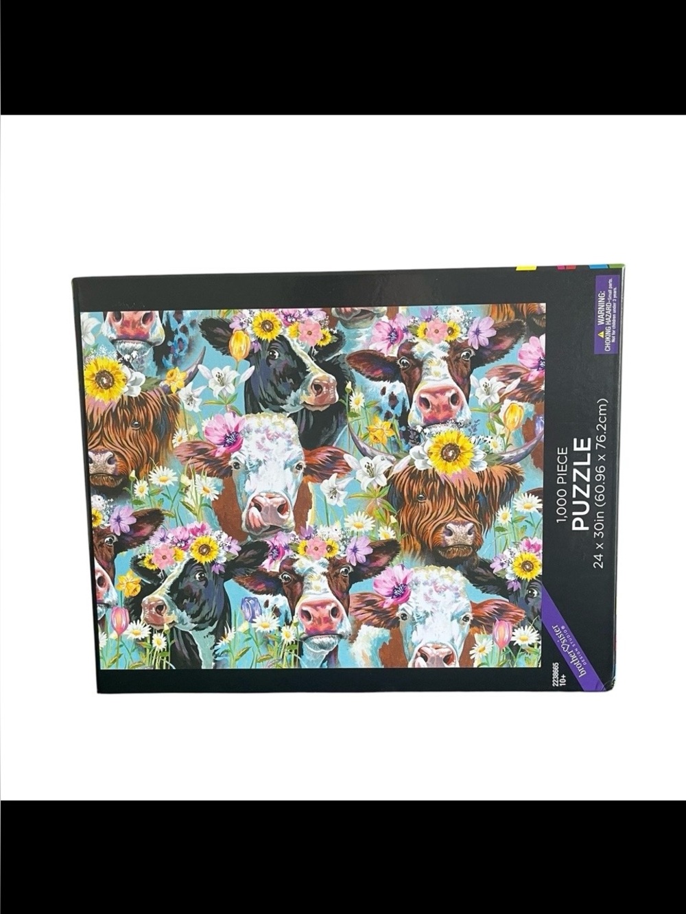 Brother Sister Design Studio Floral Cows Jigsaw Puzzle 1000pc Hobby Lobby 10+yrs